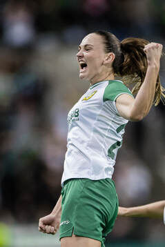 Vilde Hasund of Hammarby celebrates