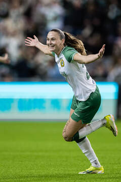 Vilde Hasund of Hammarby celebrates