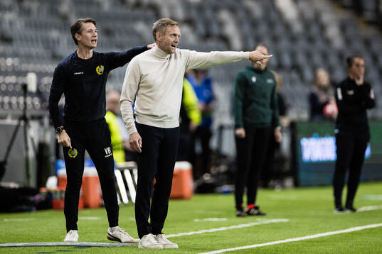Assistant coach Viktor Blom and coach Martin Sjögren of
