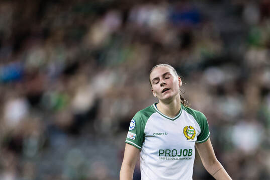 Smilla Vallotto of Hammarby looks dejected