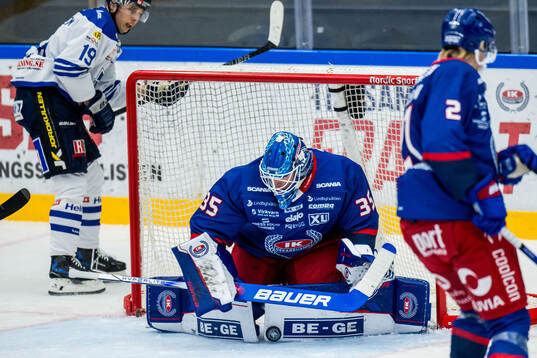 Oskarshamns målvakt Emil Kruse
