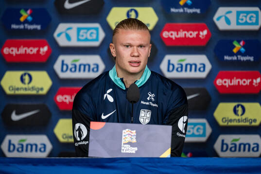 Erling Braut Haaland of the Norwegian national football team