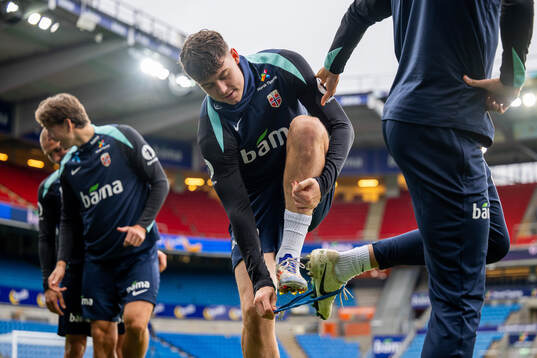 Jørgen Strand Larsen of the Norwegian national football