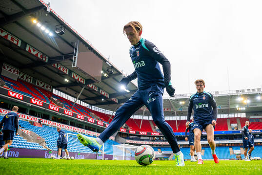 Marcus Holmgren Pedersen of the Norwegian national football