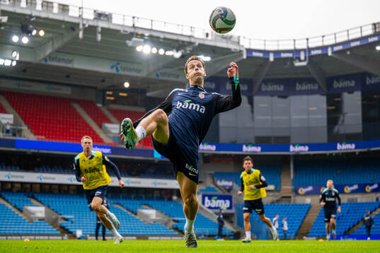 Felix Horn Myhre of the Norwegian national football team