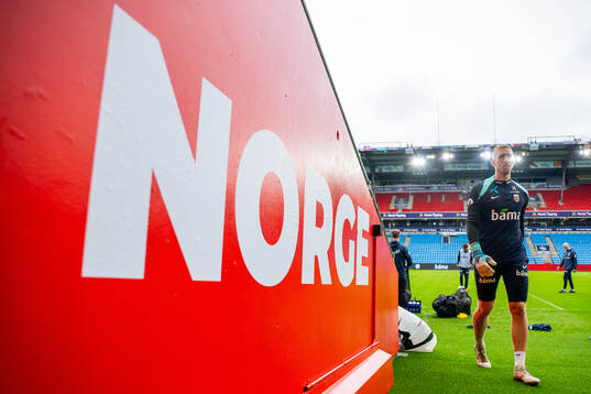 Goalkeeper Egil Selvik of the Norwegian national football
