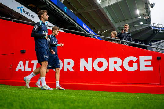 Felix Horn Myhre and David Møller Wolfe of the Norwegian