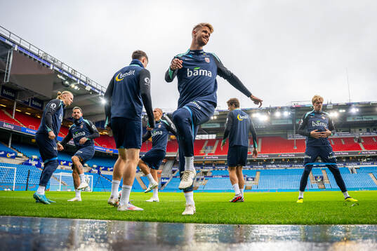 Kristoffer Ajer of the Norwegian national football team