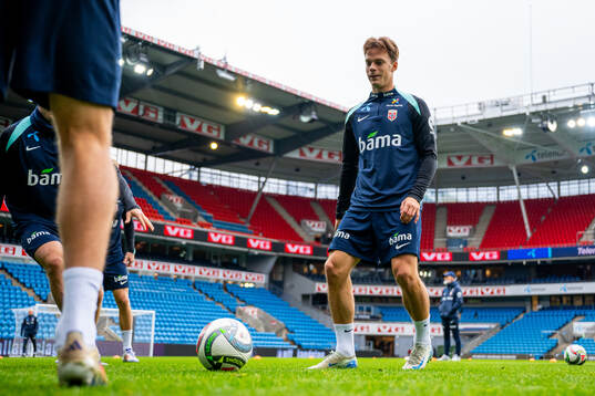 Felix Horn Myhre of the Norwegian national football team