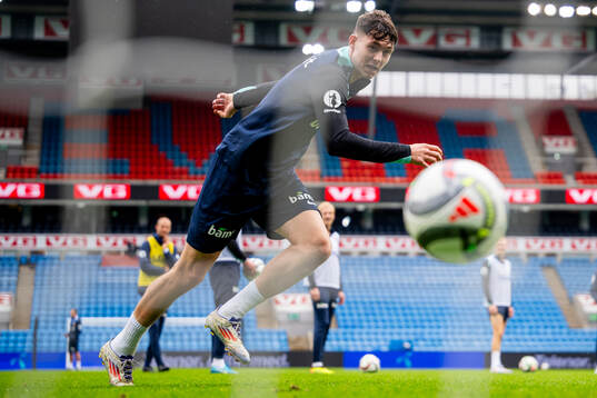 Jørgen Strand Larsen of the Norwegian national football