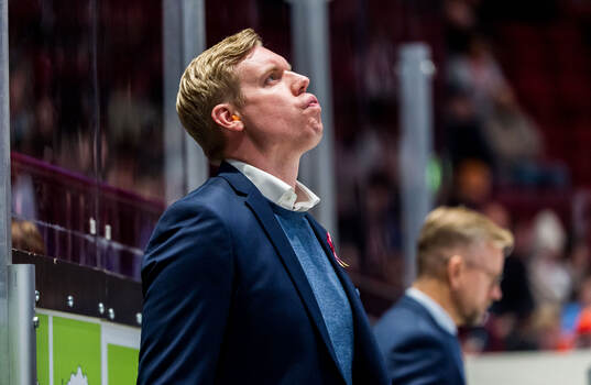 HV71s tränare Anton Blomqvist