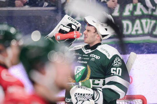 Färjestads målvakt Damian Clara