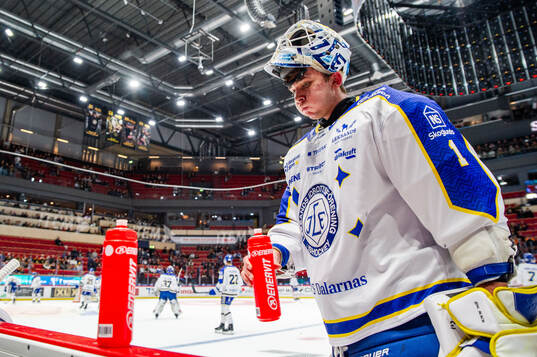 Leksands målvakt Marcus Gidlöf