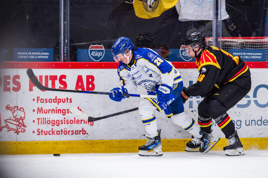 Leksands Justin Glenn Kloos och Brynäs Linus Ölund