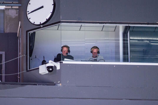 Radiosportens Johan Garpenlöv och Magnus Wahlman