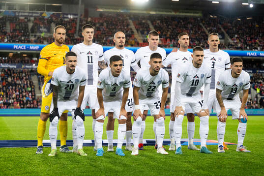 The team line-up of Slovenia