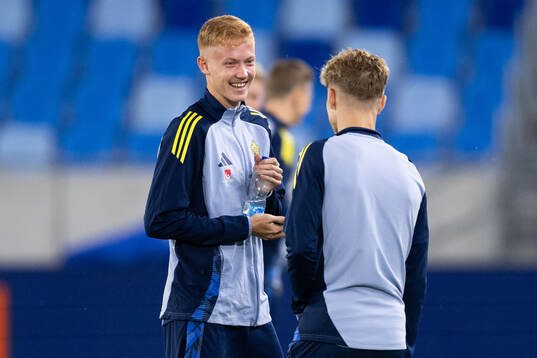 Hugo Larsson of the Swedish men's national football team at