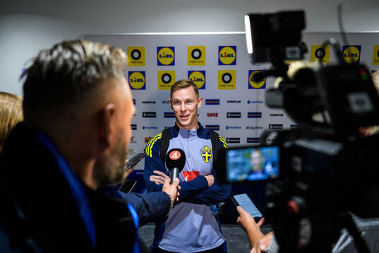 Emil Krafth of the Swedish men's national football team