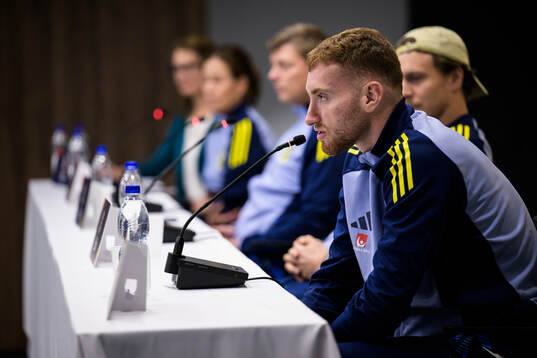 Dejan Kulusevski of the Swedish men's national football team