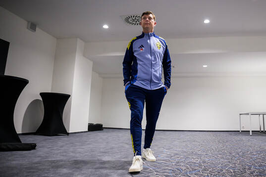 Head coach Jon Dahl Tomasson of the Swedish men's national