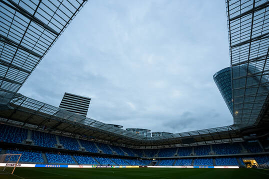 Interior view of Tehelne Pole Stadium