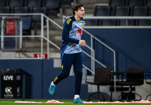 Victor Nilsson Lindelöf of the Swedish men's football