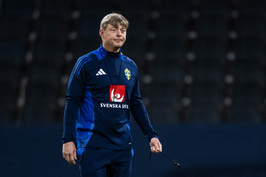 head coach Jon Dahl Tomasson of the Swedish men's football