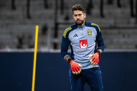 goalkeeper Kristoffer Nordfeldt of the Swedish men's