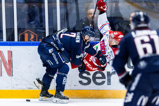 Linköpings Rasmus Rissanen och Oliver Johansson