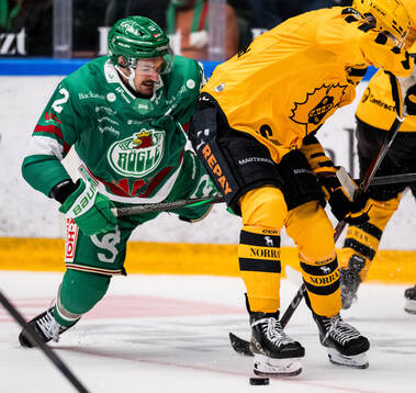 Rögles Brady Ferguson och Skellefteås Frans Haara