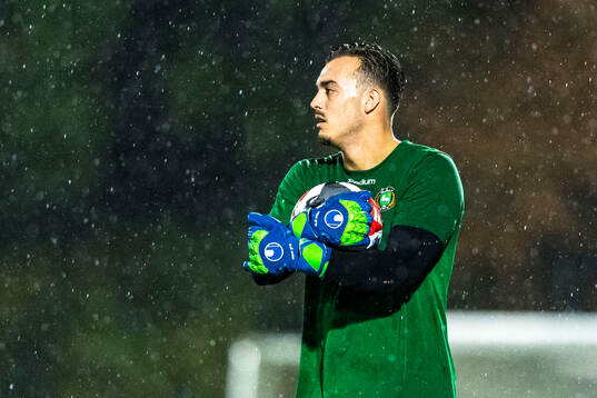 FC Järfällas målvakt Christos Liantas
