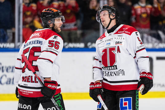 Örebros Robin Norell och Gustav Backström deppar