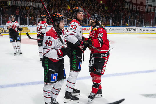 Örebros Christopher Mastomäki och Luleås Mathias Bromé