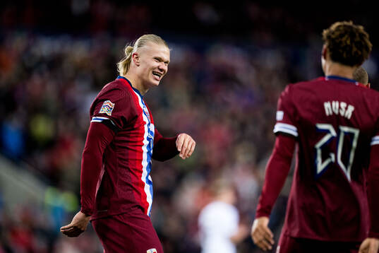 Erling Braut Haaland of Norway celebrates