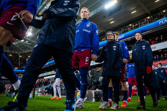 Andreas Hanche-Olsen of Norway enters the pitch