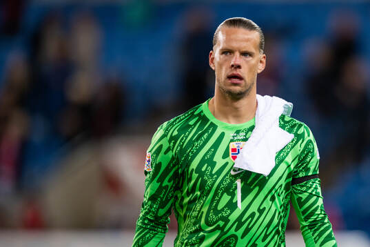 Goalkeeper Ørjan Håskjold Nyland of Norway