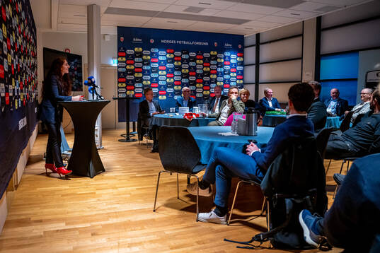Lise Klaveness, president of the Norwegian Football