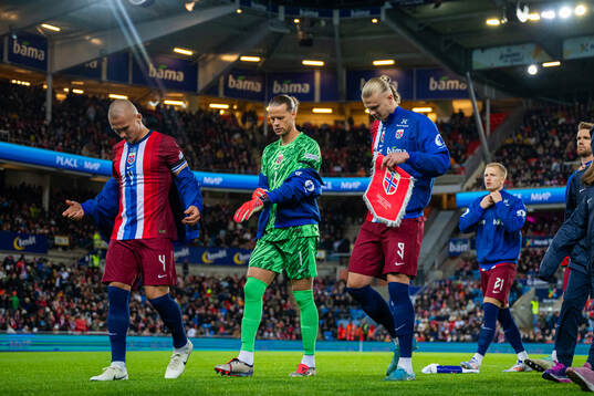 Leo Østigård, goalkeeper Ørjan Håskjold Nyland and