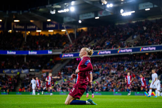 Erling Braut Haaland of Norway celebrates