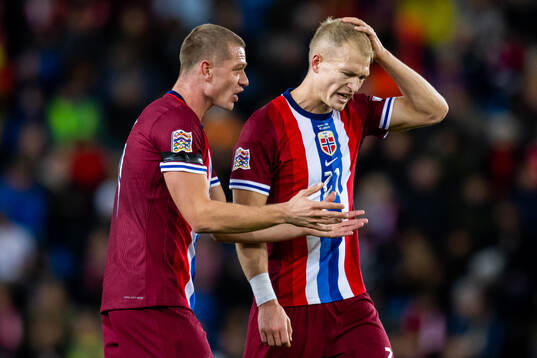 Julian Ryerson and Andreas Hanche-Olsen of Norway