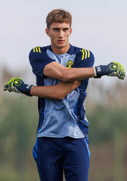 goalkeeper Nils Ramming of Sweden