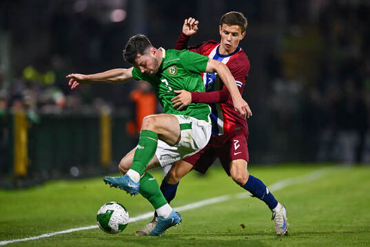 Bläddra bland fler bilder av Football, UEFA Euro Under-21 Qualifier, Ireland - Norway