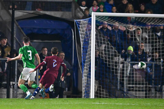 Sean Roughan of Republic of Ireland scores 1-0