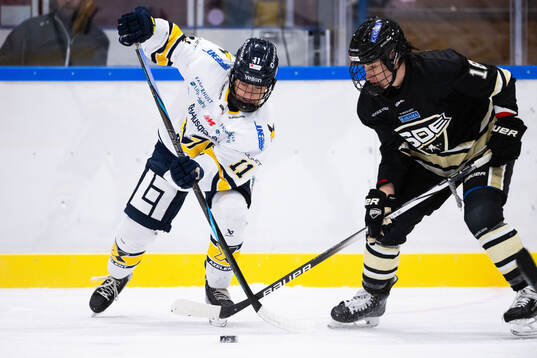 HV71s Alva Solberg och SDEs Malia Schneider