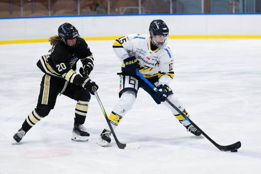 SDEs Andrea Kaspersen och HV71s Jessica Adolfsson