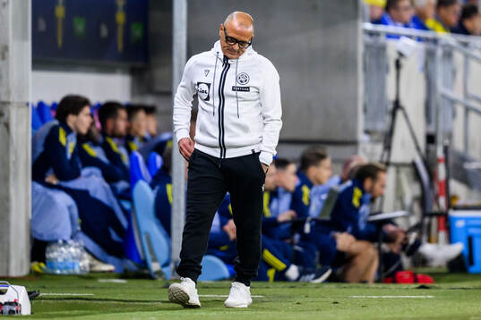 head coach Francesco Calzona of Slovakia