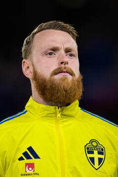 Goalkeeper Viktor Johansson of Sweden
