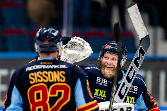 Djurgårdens Patrick Thoresen jublar