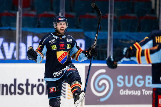 Djurgårdens Marcus Krüger jublar