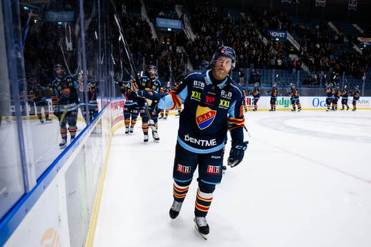 Djurgårdens Linus Klasen jublar